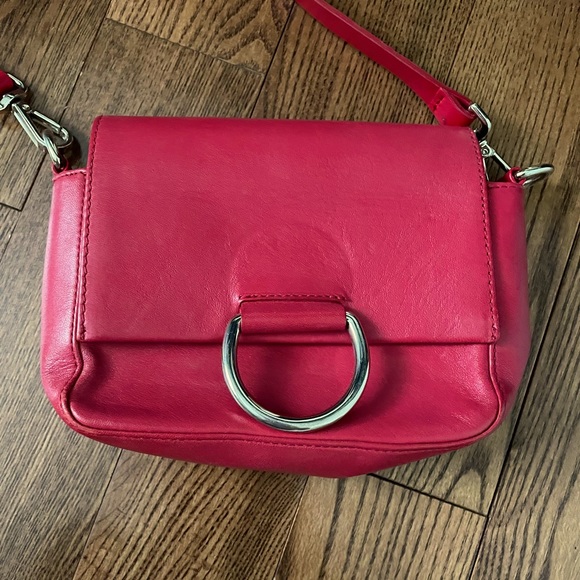 ✨[3 for $30]✨ Zara red genuine leather crossbody - Picture 2 of 5